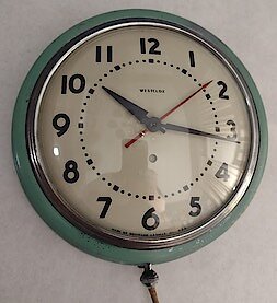 Westclox Manor Green S5b. Westclox Manor Green S5b Clock Example Photo