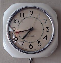 Westclox Electric Wall Clock Ivory. Westclox Electric Wall Clock Ivory Clock Example Photo