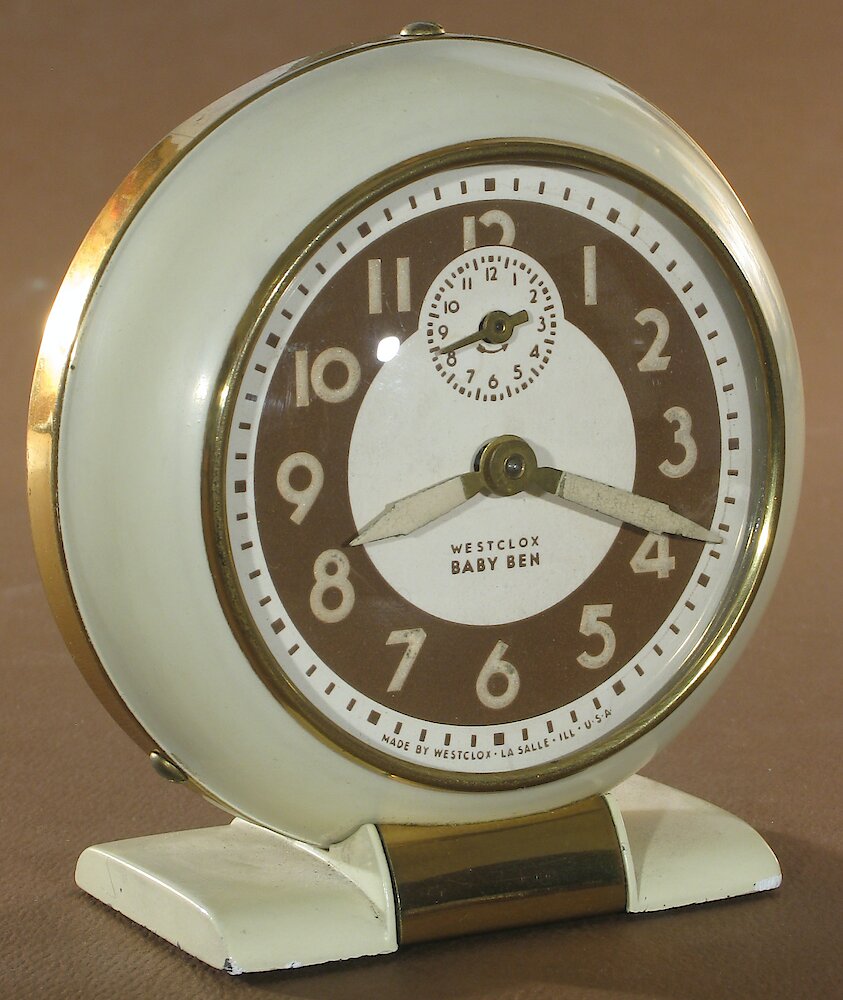 Westclox Baby Ben Style 5 Ivory Luminous. Westclox Baby Ben Style 5 Ivory Luminous Clock Example Photo