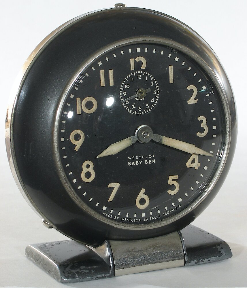 Westclox Baby Ben Style 5 Black Luminous. Westclox Baby Ben Style 5 Black Luminous Clock Example Photo