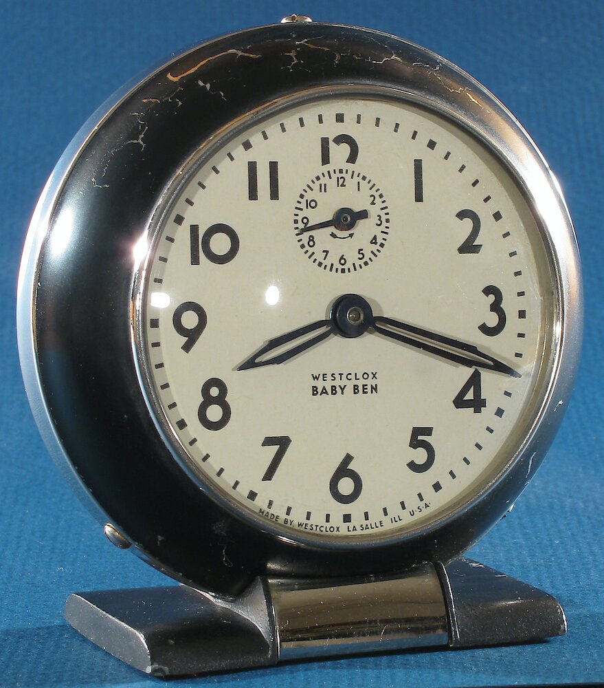 Westclox Baby Ben Style 5 Black Plain. Westclox Baby Ben Style 5 Black Plain Clock Example Photo