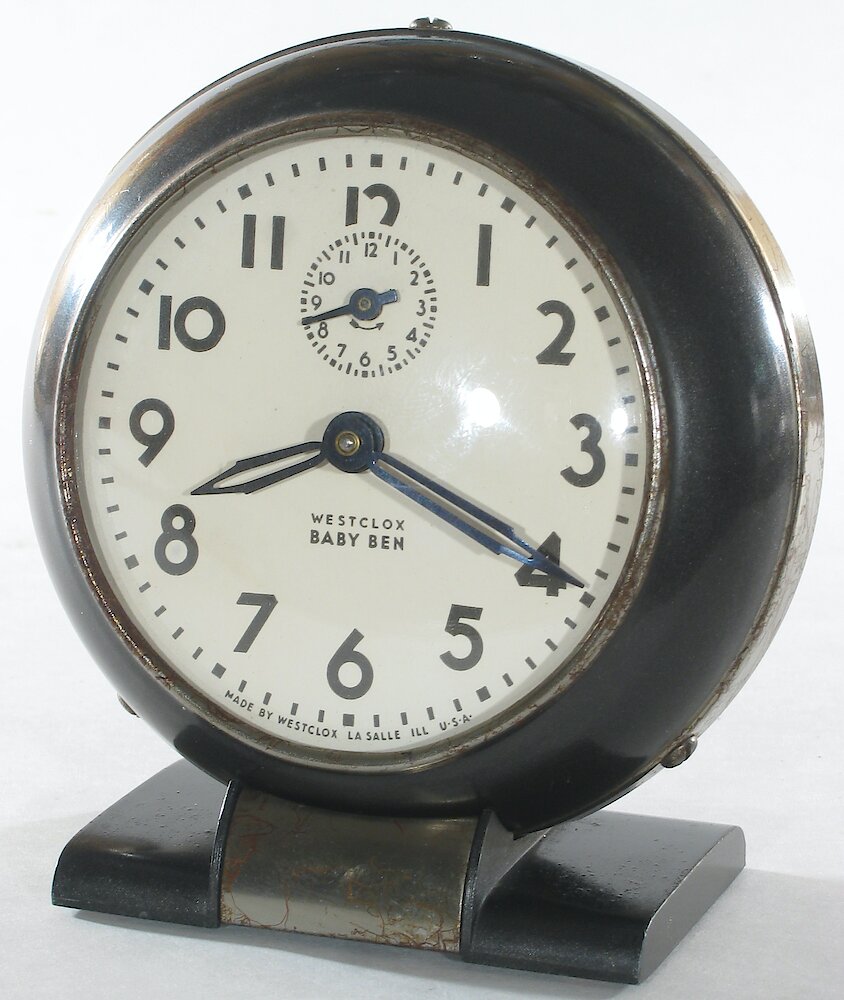 Westclox Baby Ben Style 5 Black Plain. Westclox Baby Ben Style 5 Black Plain Clock Example Photo