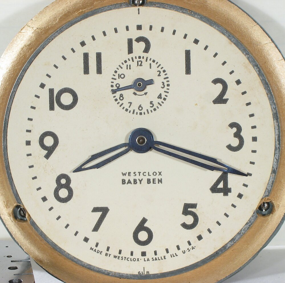 Westclox Baby Ben Style 5 Black Plain. Westclox Baby Ben Style 5 Black Plain Clock Example Photo