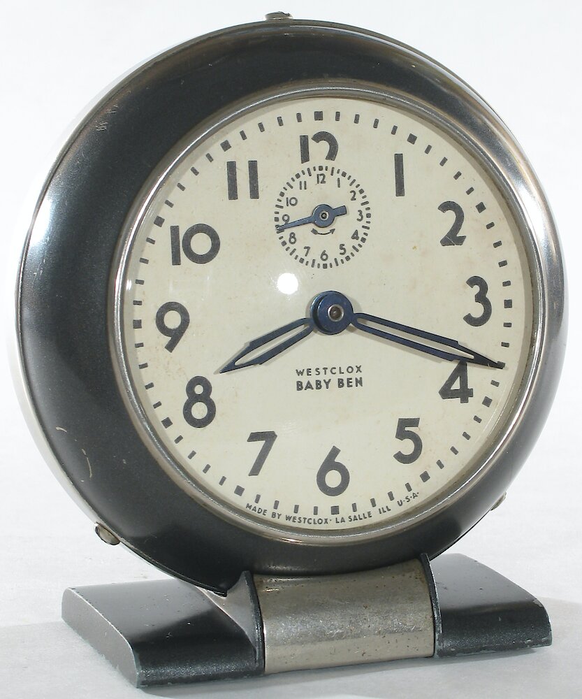 Westclox Baby Ben Style 5 Black Plain. Westclox Baby Ben Style 5 Black Plain Clock Example Photo