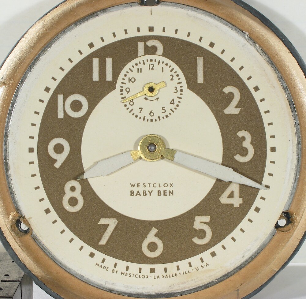 Westclox Baby Ben Style 5 Ivory Luminous. Westclox Baby Ben Style 5 Ivory Luminous Clock Example Photo