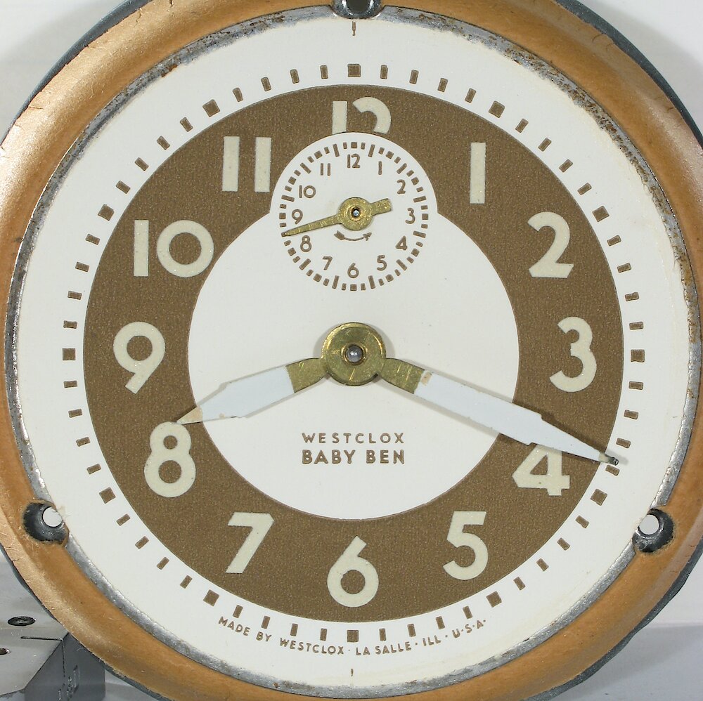 Westclox Baby Ben Style 5 Ivory Luminous. Westclox Baby Ben Style 5 Ivory Luminous Clock Example Photo