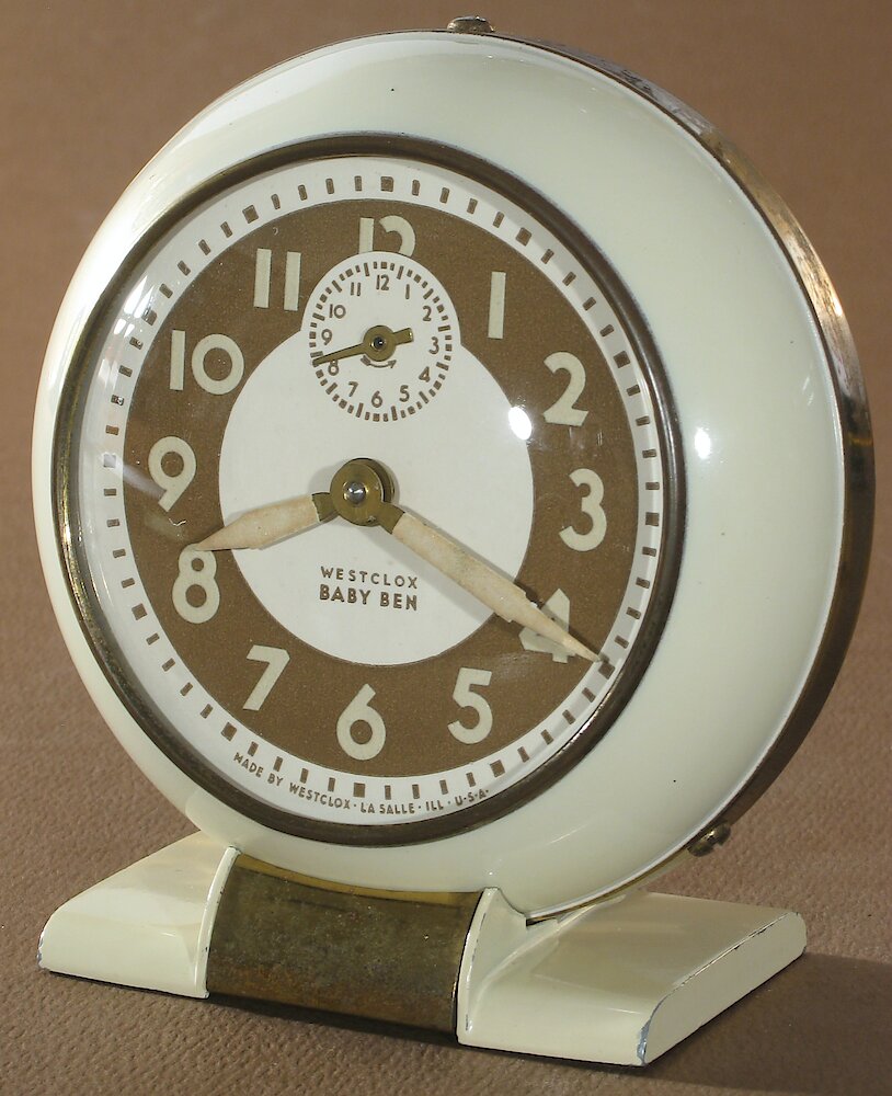 Westclox Baby Ben Style 5 Ivory Luminous. Westclox Baby Ben Style 5 Ivory Luminous Clock Example Photo