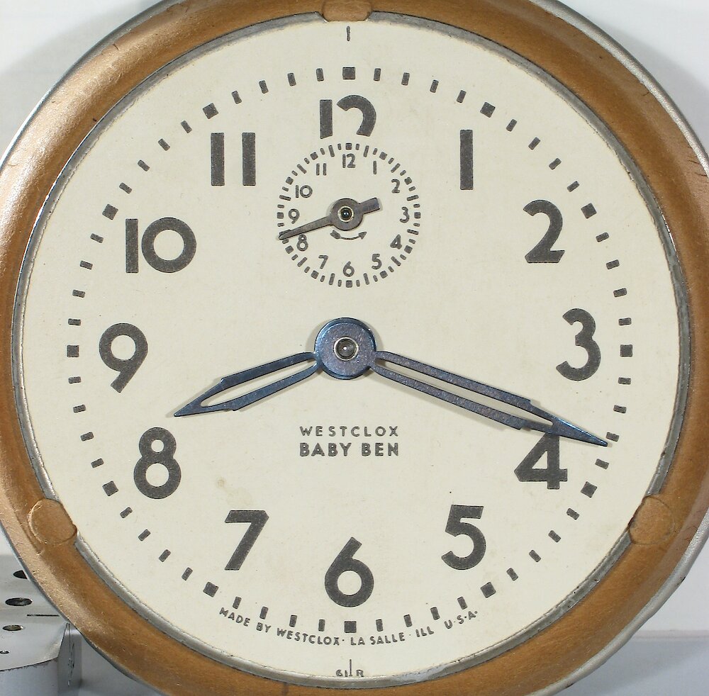 Westclox Baby Ben Style 5 Black Plain. Westclox Baby Ben Style 5 Black Plain Clock Example Photo