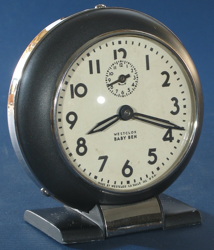 Westclox Baby Ben Style 5 Black Plain. Westclox Baby Ben Style 5 Black Plain Clock Example Photo