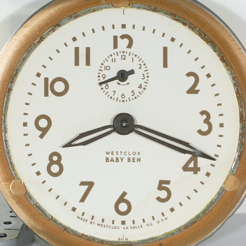 Westclox Baby Ben Style 5 Ivory Plain. Westclox Baby Ben Style 5 Ivory Plain Clock Example Photo