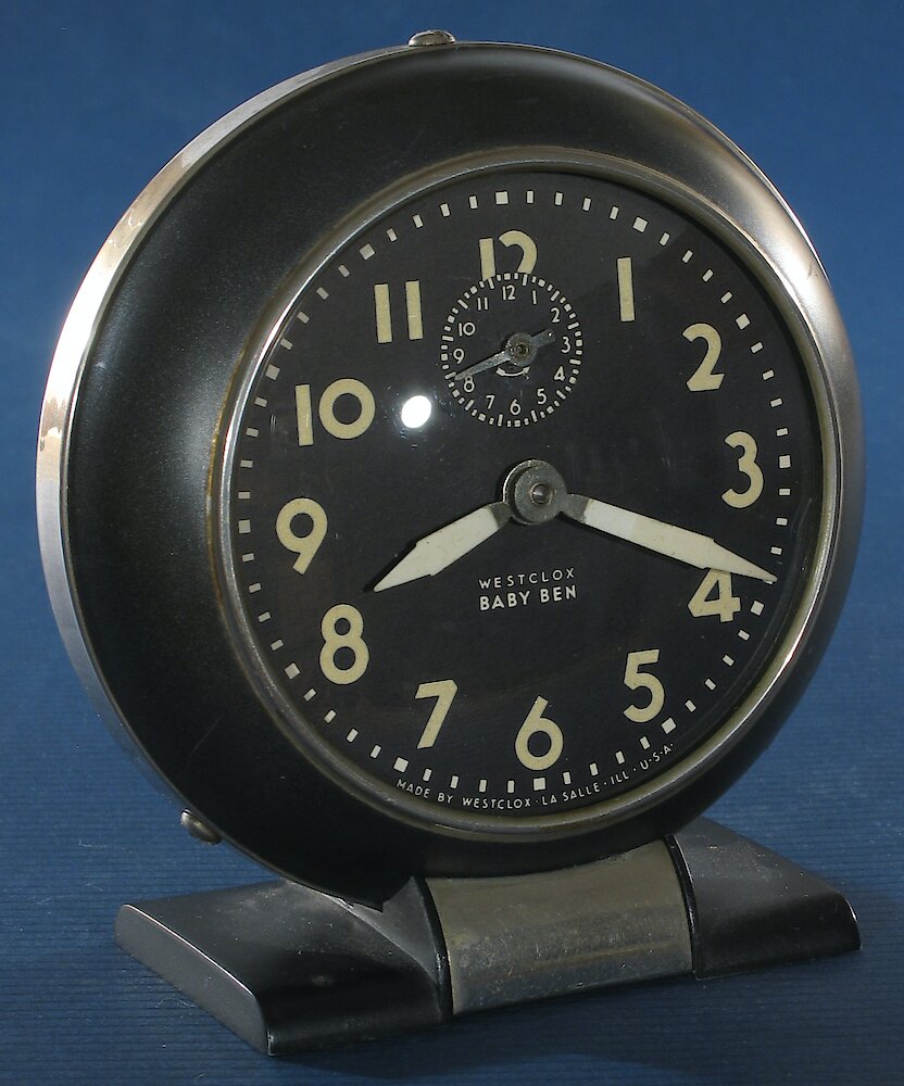 Westclox Baby Ben Style 5 Black Luminous. Westclox Baby Ben Style 5 Black Luminous Clock Example Photo