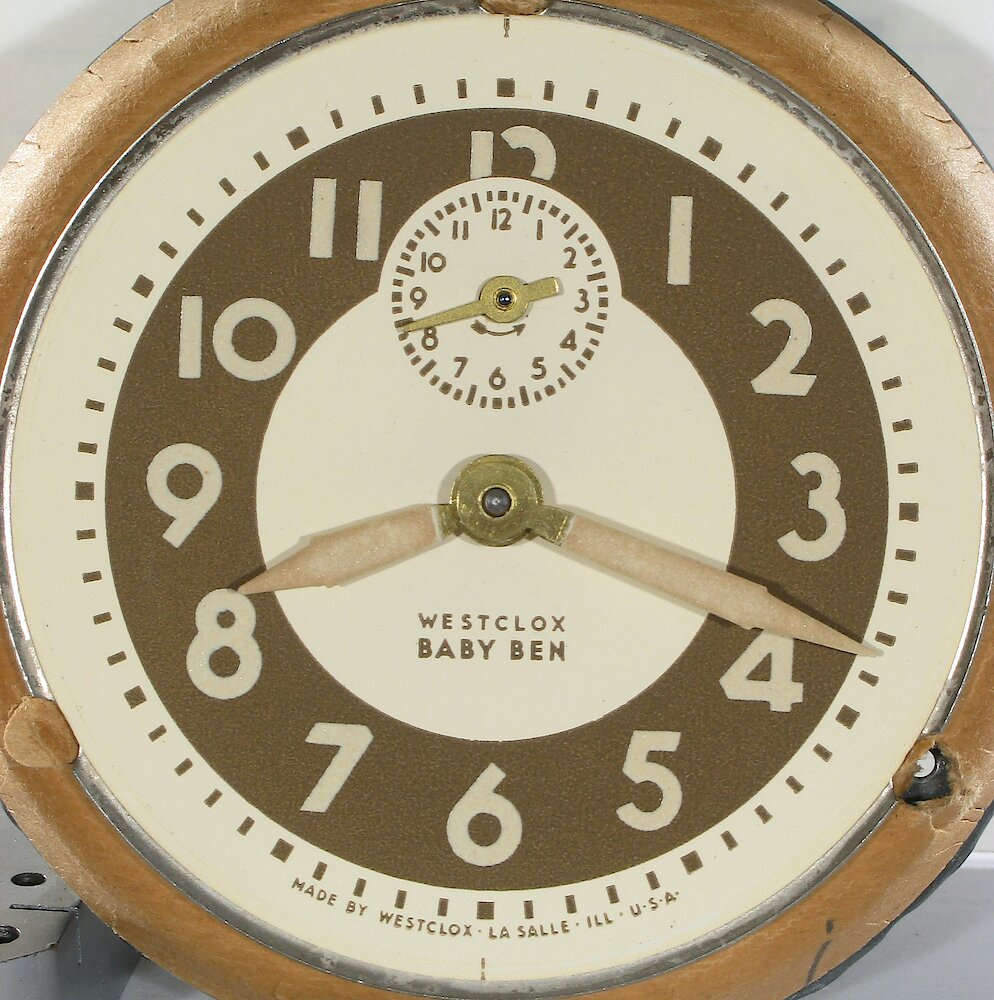 Westclox Baby Ben Style 5 Ivory Luminous. Westclox Baby Ben Style 5 Ivory Luminous Clock Example Photo