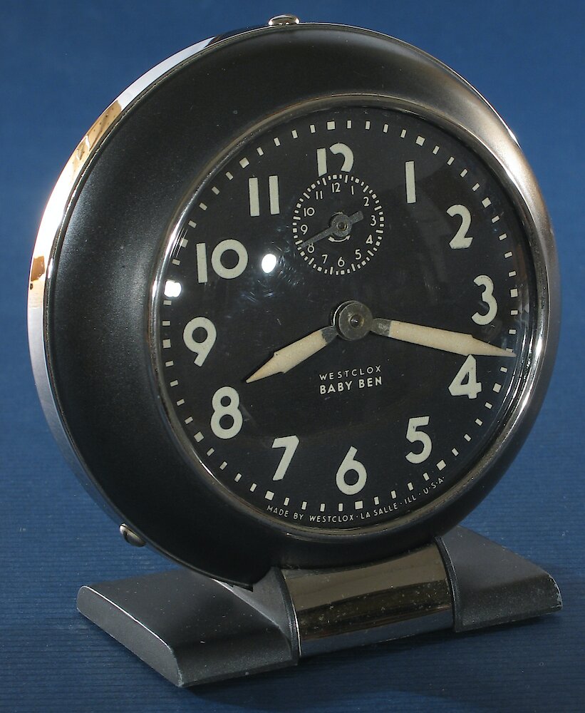 Westclox Baby Ben Style 5 Black Luminous. Westclox Baby Ben Style 5 Black Luminous Clock Example Photo