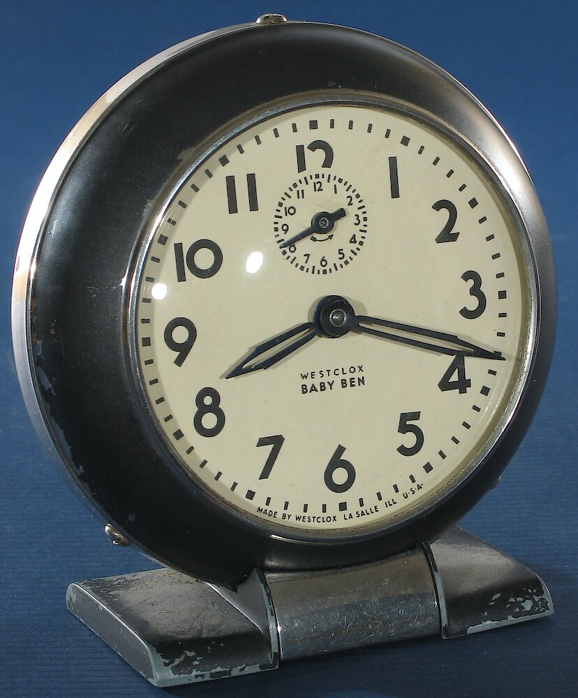 Westclox Baby Ben Style 5 Black Plain. Westclox Baby Ben Style 5 Black Plain Clock Example Photo