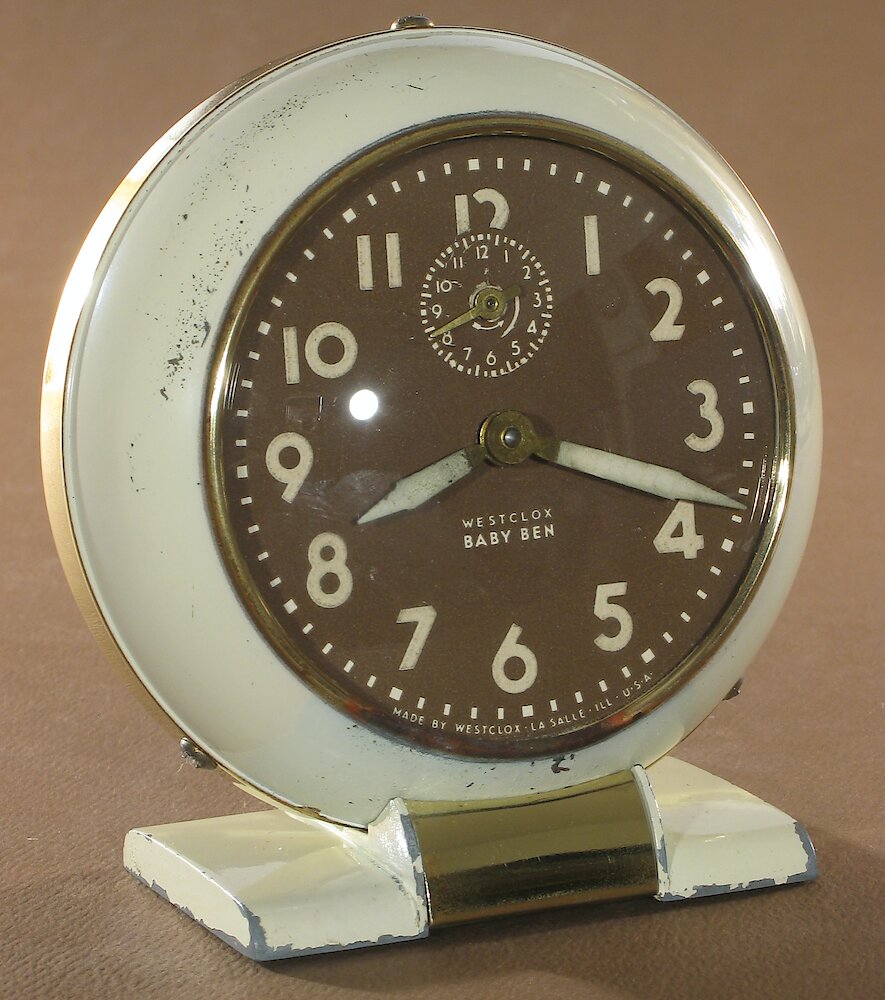 Westclox Baby Ben Style 5 Ivory Luminous. Westclox Baby Ben Style 5 Ivory Luminous Clock Example Photo