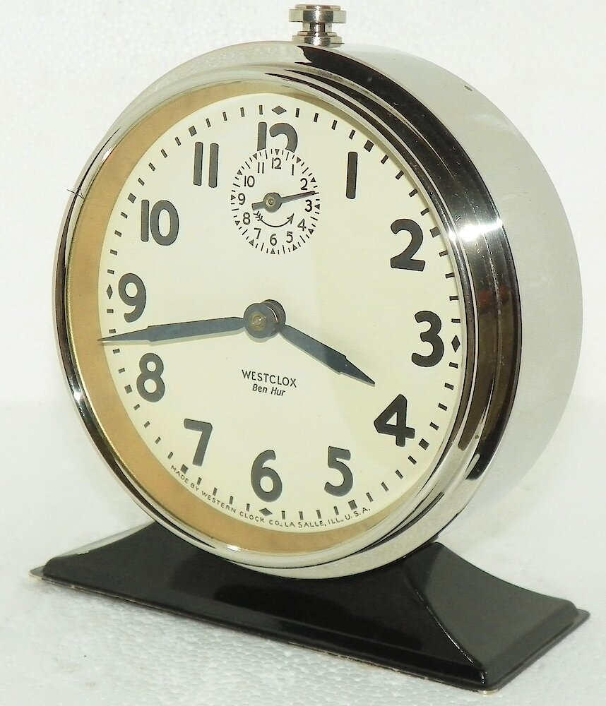 Westclox Ben Hur Style 2. Westclox Ben Hur Style 2 Clock Example Photo