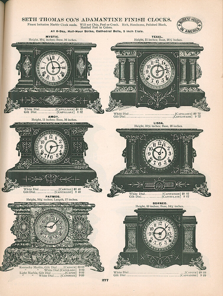 Busiest House in America Illustrated Catalog 1897 > 277