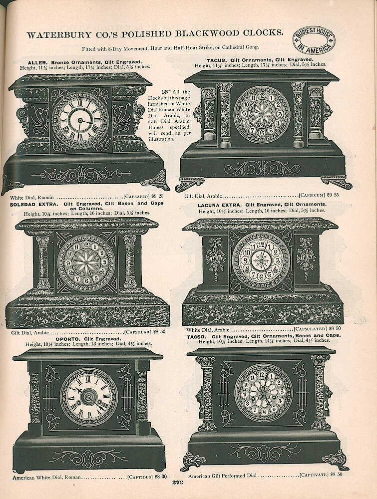 Busiest House in America Illustrated Catalog 1897 > 279