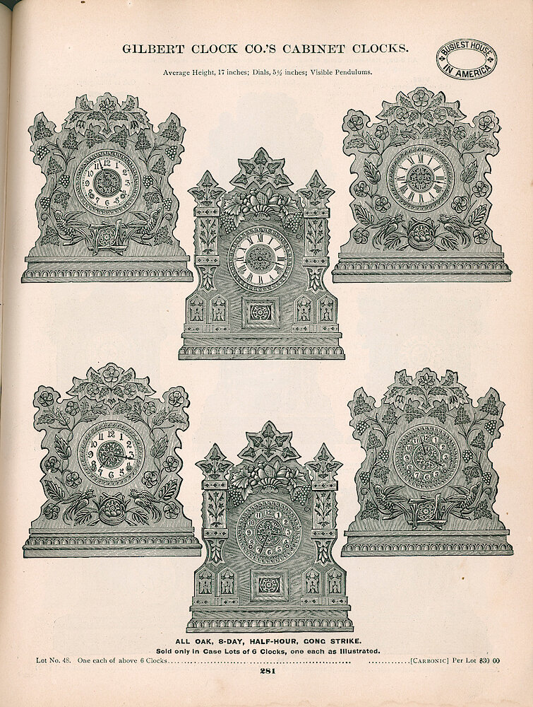 Busiest House in America Illustrated Catalog 1897 > 281