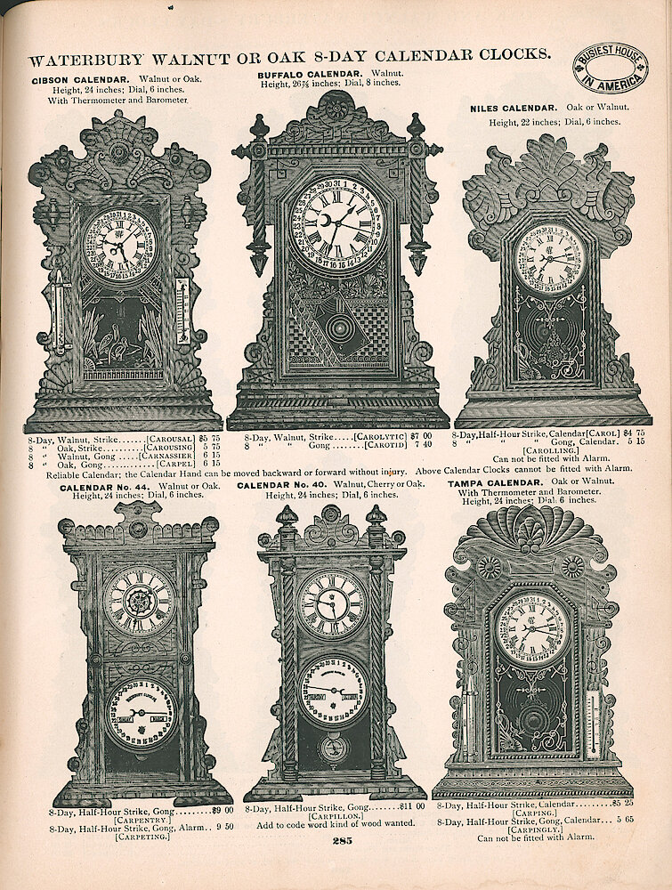 Busiest House in America Illustrated Catalog 1897 > 285