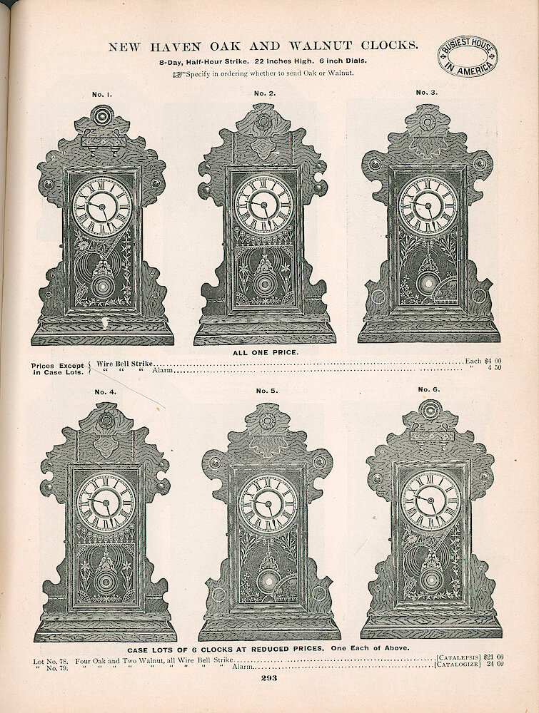 Busiest House in America Illustrated Catalog 1897 > 293