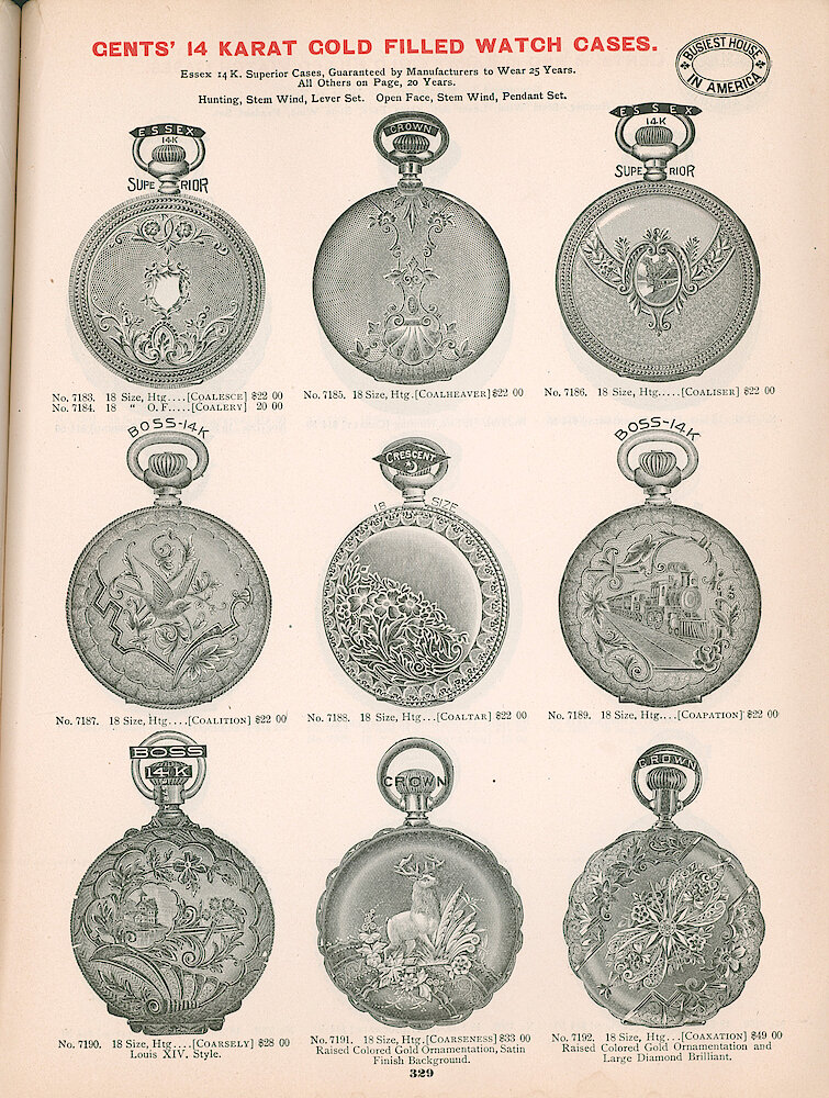 Busiest House in America Illustrated Catalog 1897 > 329