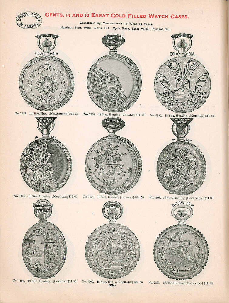 Busiest House in America Illustrated Catalog 1897 > 330