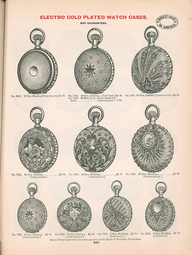 Busiest House in America Illustrated Catalog 1897 > 355