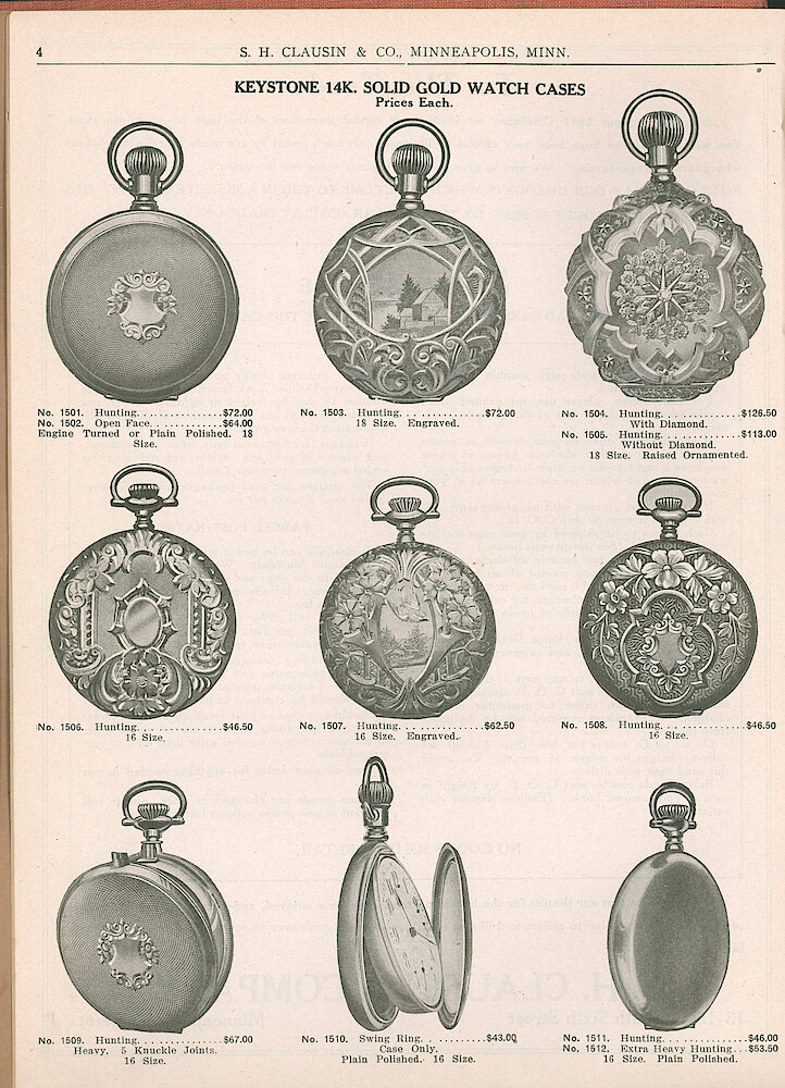 S. H. Clausin & Co. 1917 Catalog > 4