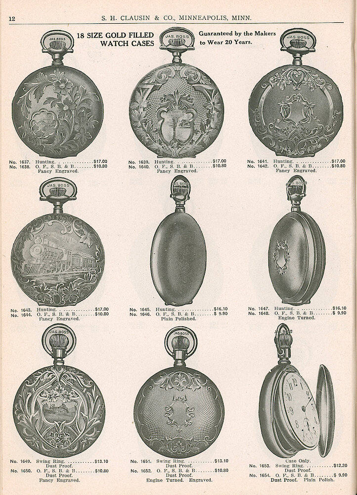 S. H. Clausin & Co. 1917 Catalog > 12