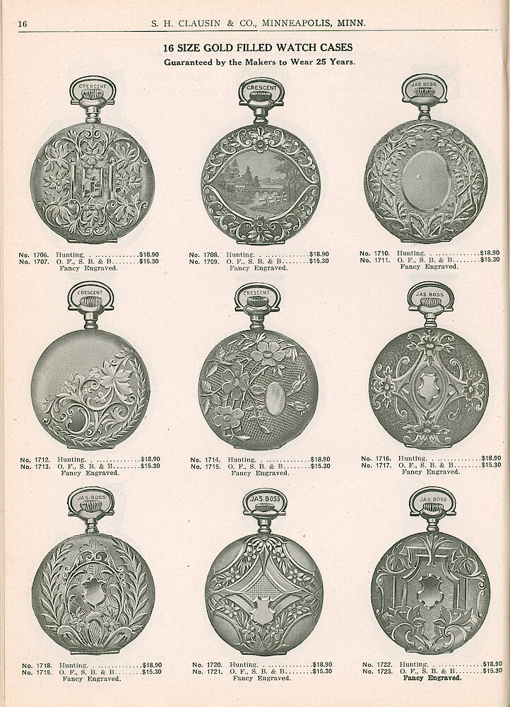 S. H. Clausin & Co. 1917 Catalog > 16