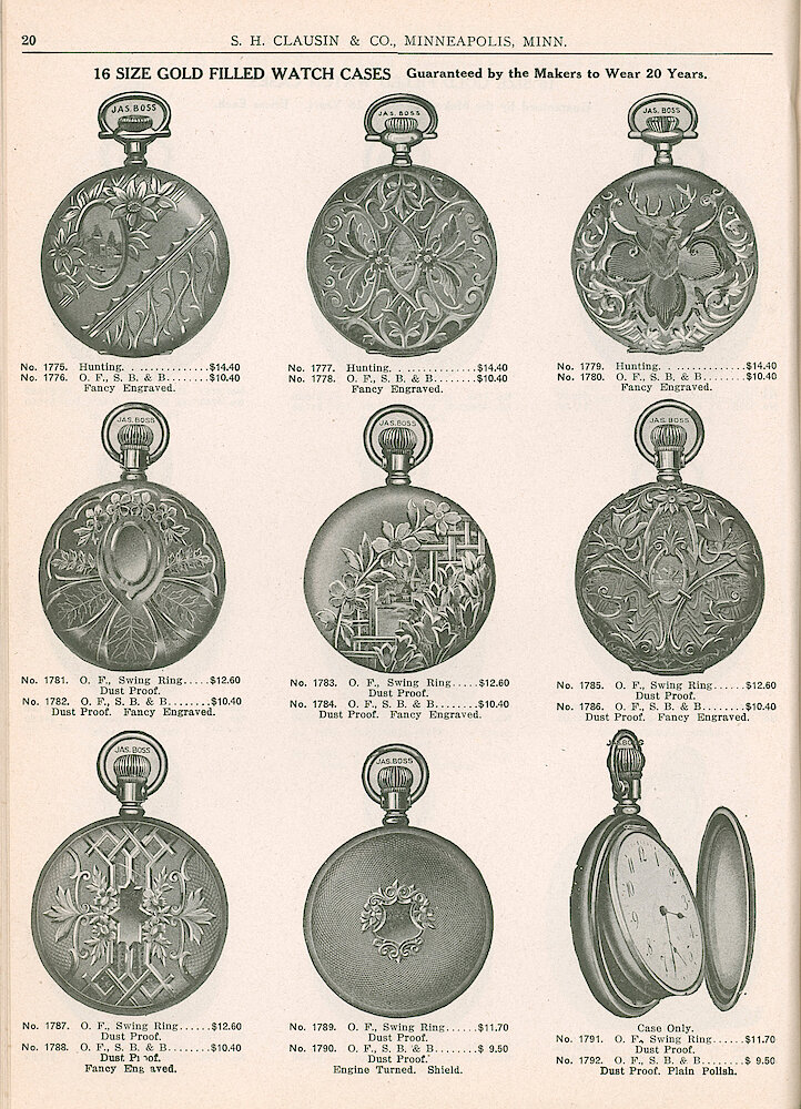 S. H. Clausin & Co. 1917 Catalog > 20