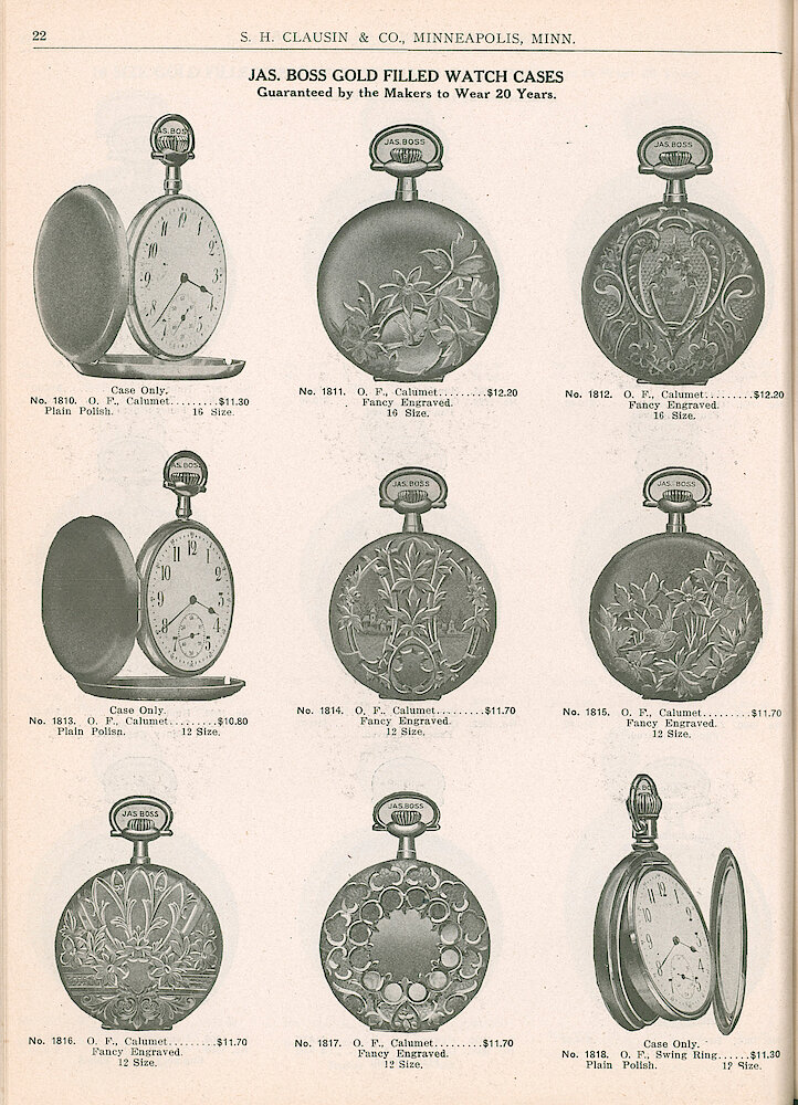 S. H. Clausin & Co. 1917 Catalog > 22