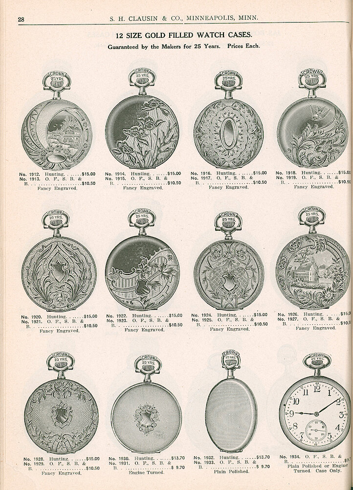 S. H. Clausin & Co. 1917 Catalog > 28