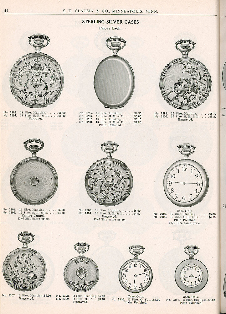 S. H. Clausin & Co. 1917 Catalog > 44