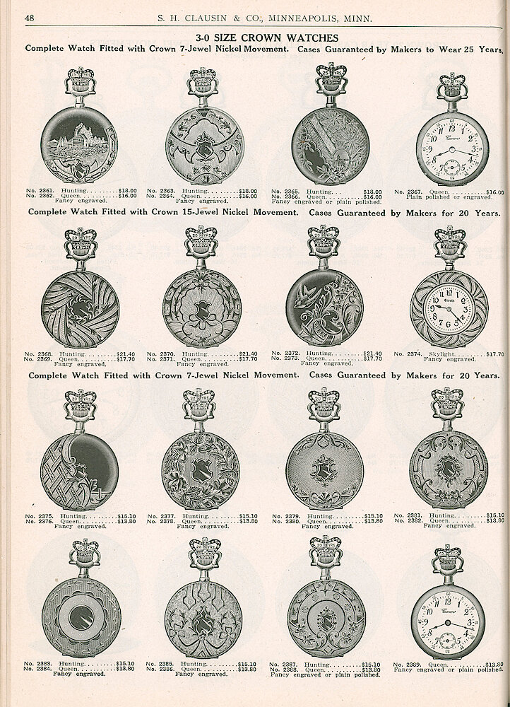 S. H. Clausin & Co. 1917 Catalog > 48