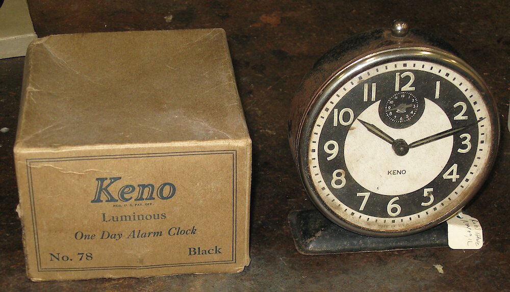 Westclox Keno Style 3 Black Luminous. Westclox Keno Style 3 Black Luminous Alarm Clock Model Photo