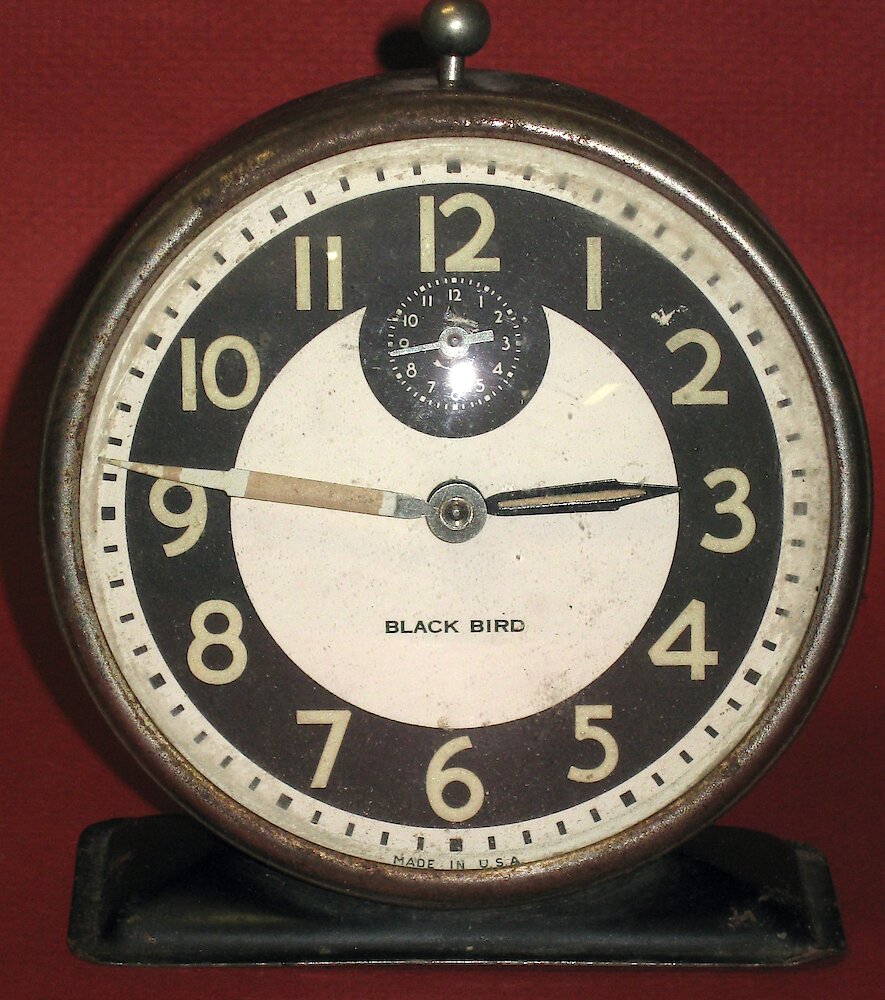 Westclox Keno Style 3 Black Luminous. Westclox Keno Style 3 Black Luminous Clock Example Photo