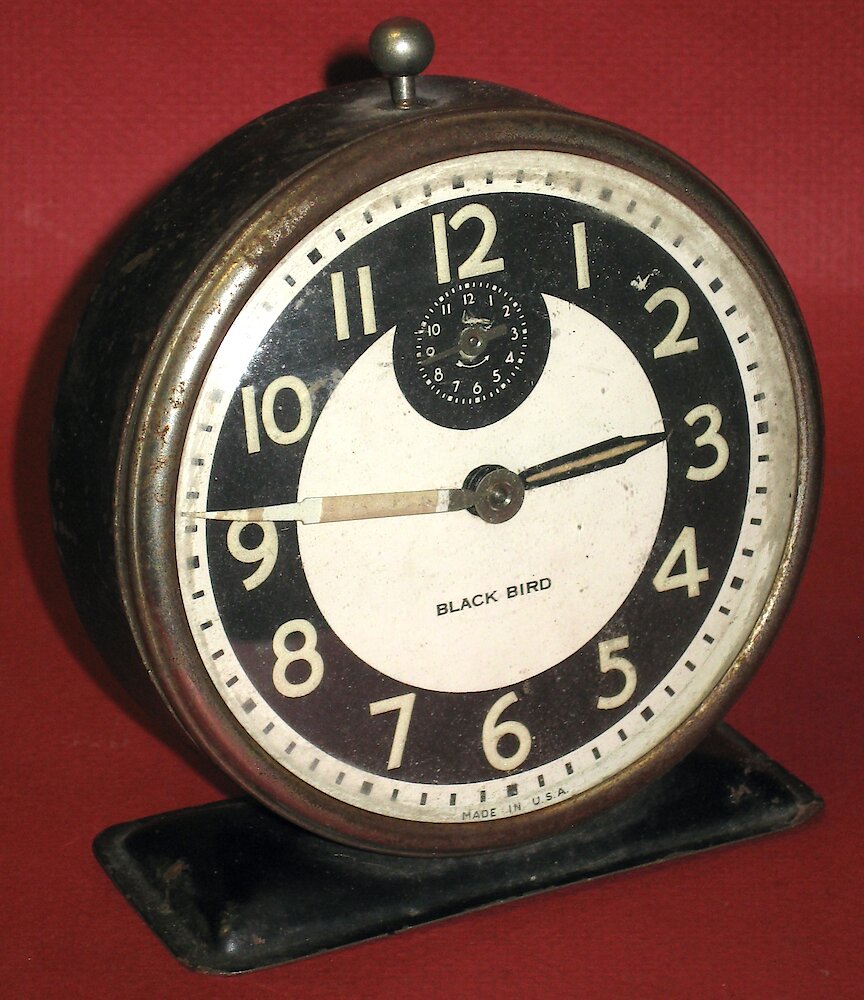 Westclox Keno Style 3 Black Luminous. Westclox Keno Style 3 Black Luminous Clock Example Photo