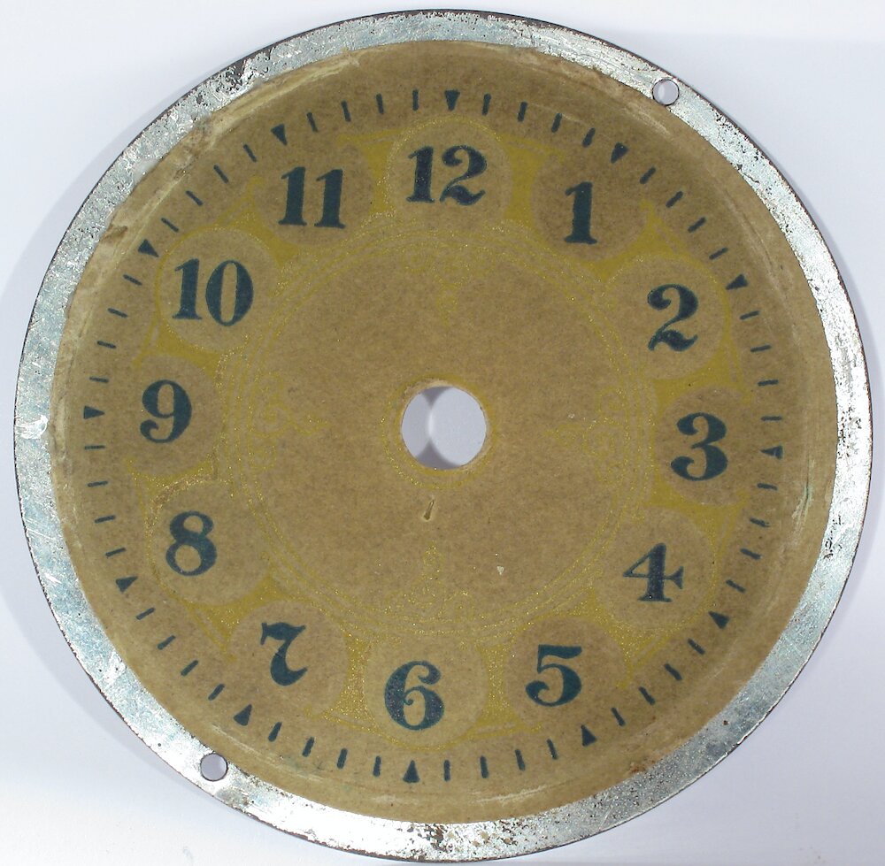 Cupid Alarm 3 Inch Dial. Dial is the fancy type, but is faded.