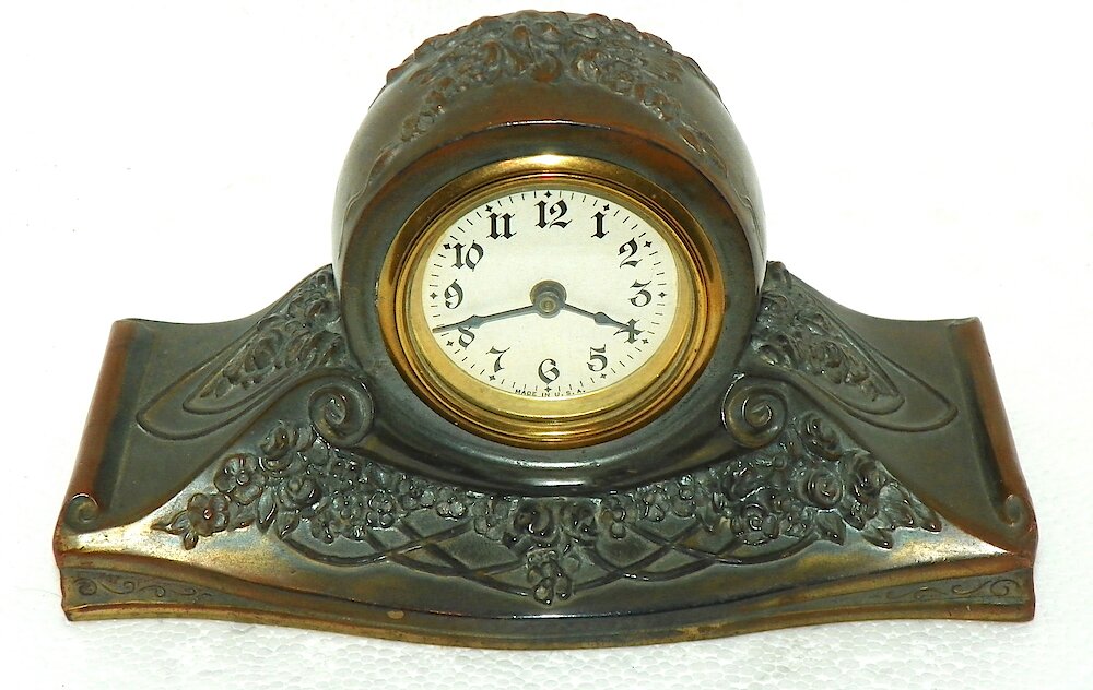 Sears Tambour Gold Plate. Sears Tambour Gold Plate Clock Example Photo