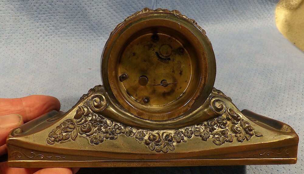 Sears Tambour Gold Plate. Sears Tambour Gold Plate Clock Example Photo