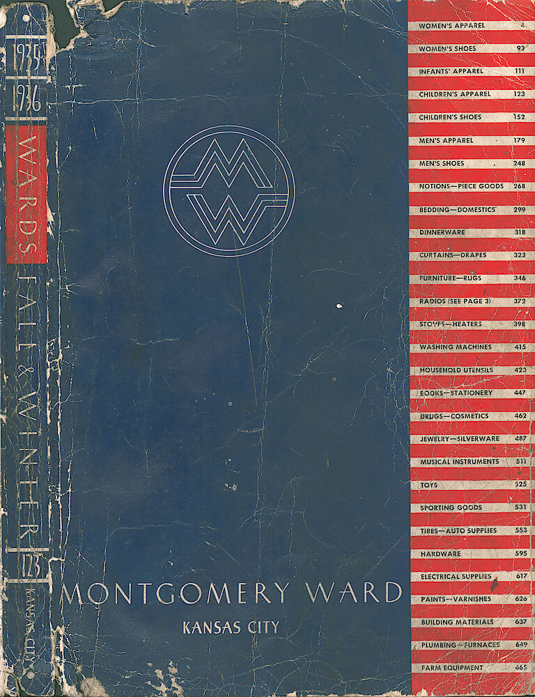 Montgomery Ward Fall & Winter 1935 - 36 Catalog > Front Cover