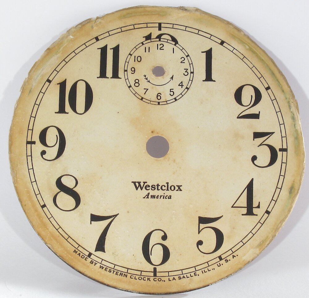 Westclox America Style 1b Nickel. Westclox America Style 1b Nickel Clock Example Photo