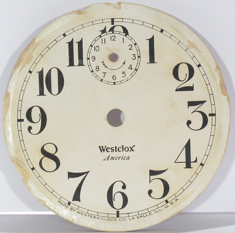 Westclox America Style 1b Nickel. Westclox America Style 1b Nickel Clock Example Photo