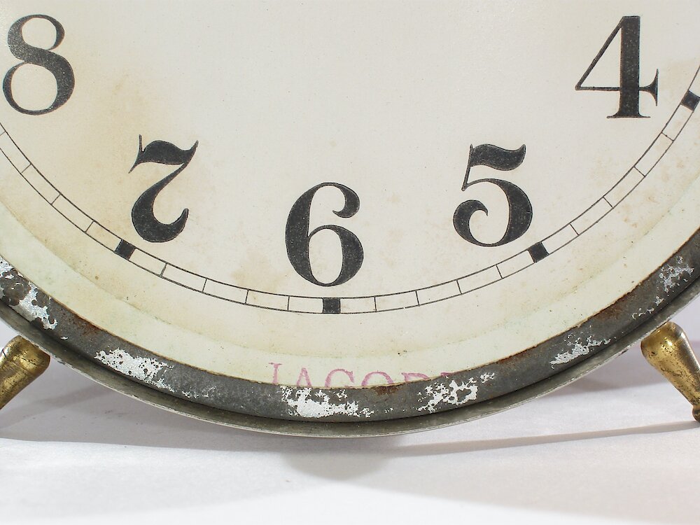 Westclox Rome Alarm. LAGOD? stamped in ink at bottom of dial