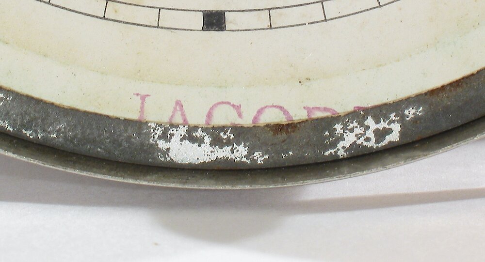 Westclox Rome Alarm. LAGOD? stamped in ink at bottom of dial