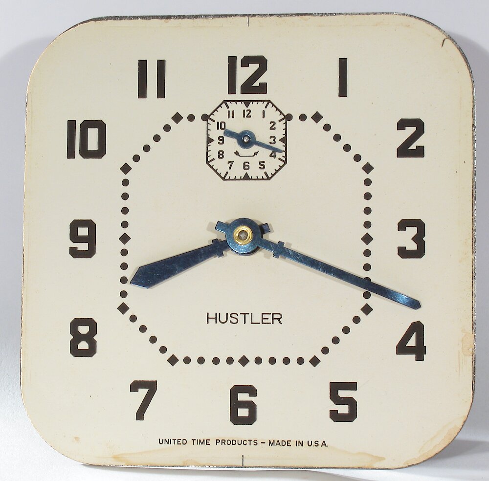 Westclox Hustler Style 1 Black. Westclox Hustler Style 1 Black Clock Example Photo