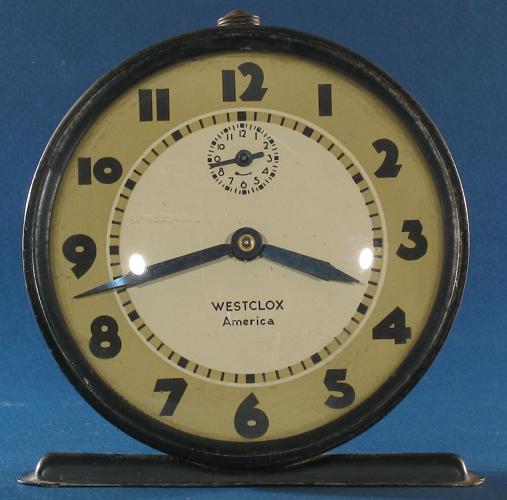 Westclox Canada America Style 5 Black. Westclox Canada America Style 5 Black Clock Example Photo