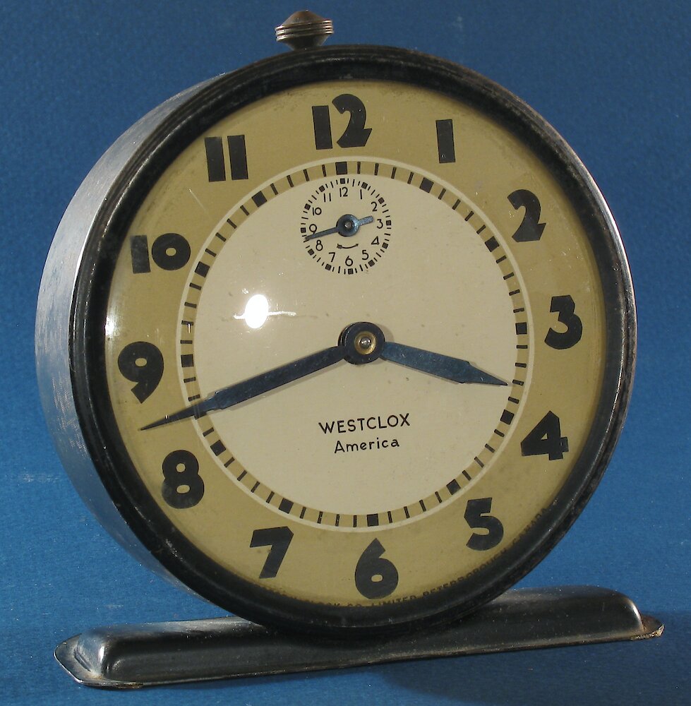 Westclox Canada America Style 5 Black. Westclox Canada America Style 5 Black Clock Example Photo